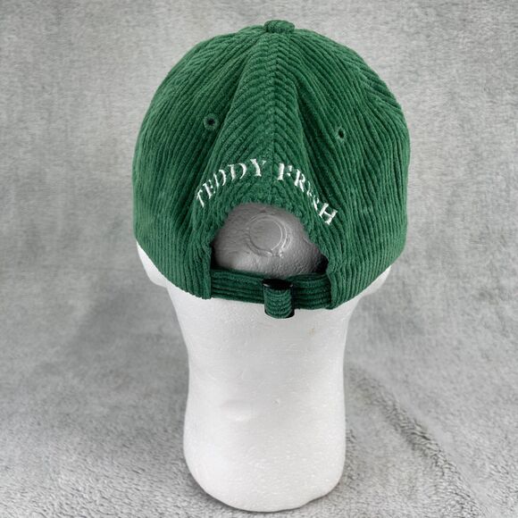 Teddy Fresh Two Teds Hat Corduroy Strapback Adjustable One Size Green - Picture 5 of 9